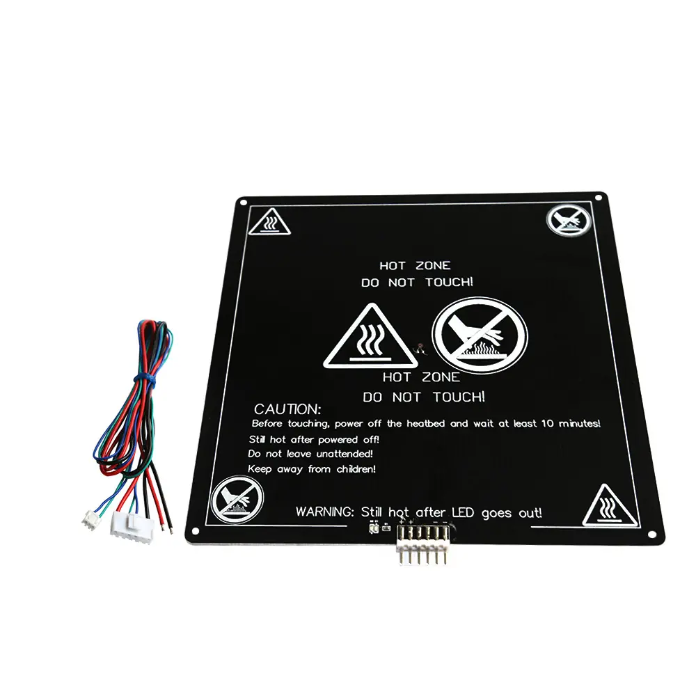 aluminium heated bed with cable